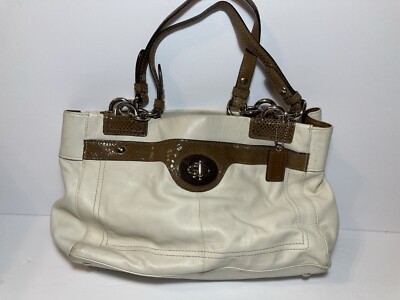 Coach Penelope Carryall Turn-lock Purse Handbag B1169-F16531 SNAKE TRIM VG