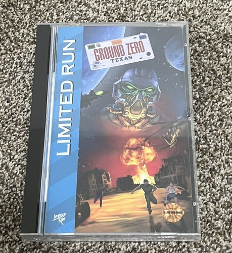 GROUND ZERO TEXAS Limited Run Games SEGA CD Long Box LONGBOX Classic