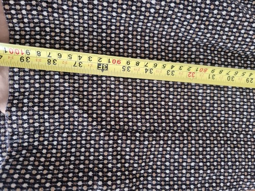 Vintage DOLCE & GABBANA DRESS L Designer Wool Tweed Silk Pencil Winter D&G Brown - Picture 8 of 13