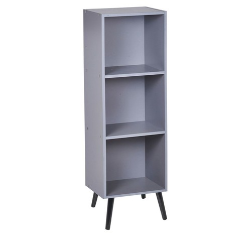 Wooden Storage Cube Bookcase Scandinavian Style Legs Living Room Bedroom Unit - Picture 24 of 24