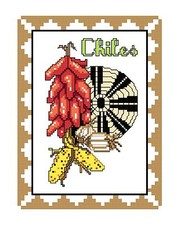 CHILES Southwest Design for Counted Cross Stitch PATTERN