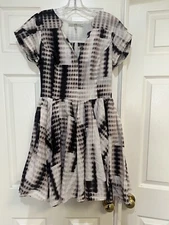 Halston heritage tie dye fit flare size 4 dress