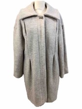 Eva Tralala Light Grey Wool Womens Coat Size M