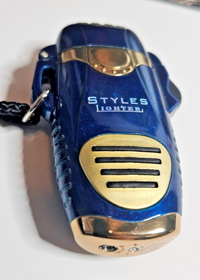STYLES BLUE  LACQUER TRIPLE FLAME JET TORCH LIGHTER
