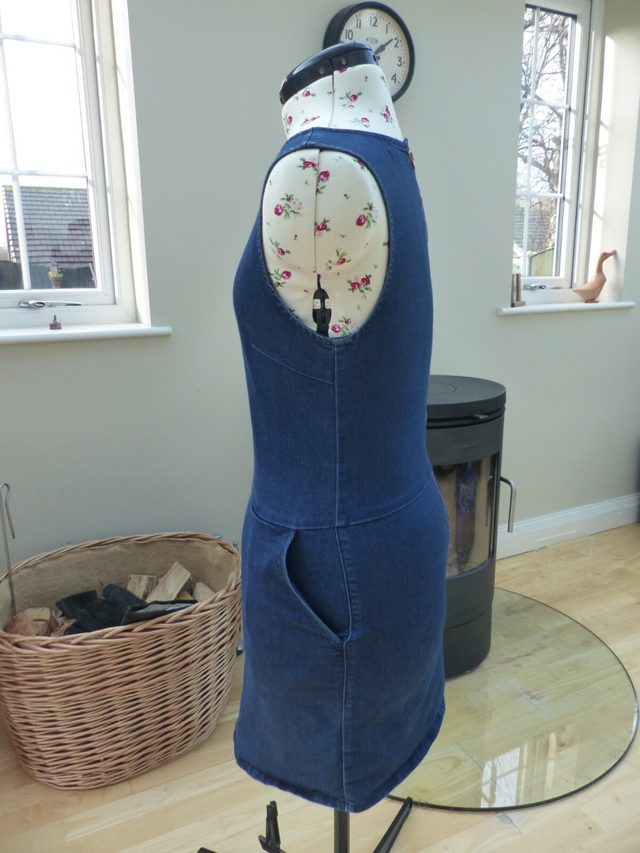 oasis denim pinafore dress Jeans Oasis Womens Plain Front Bib Pinafore Dungarees Dress Plus Size 10-20