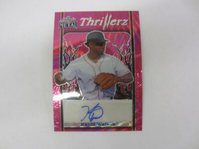 2023 Leaf Metal KAHLIL WATSON Pink Thrillerz 6/7 Auto Autograph