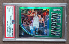 2019-20 Panini Prizm Luka Doncic Get Hyped! Green Prizm #6 ~ PSA Graded 9 Mint