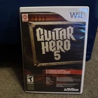 Guitar Hero 5 (Nintendo Wii 2009) CIB Complete with Manual
