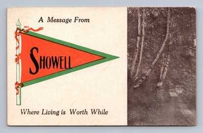 Antique Maryland Postcard SHOWELL Living Worth While Road 1910