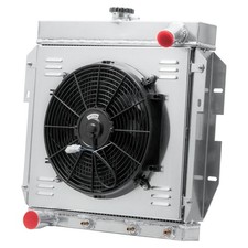 3-row Alum Rad W Shroud Fan Kit 55-57 66 Ford Thunderbird 4.8 5.1 V8 3-row Alum Rad W Shroud Fan Kit 55-57 66 Ford Thunderbird 4.8 5.1 V8