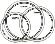 Evans EC2 Clear Tom Pack - 10", 12", and 14" Heads