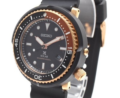 Rare Limited SEIKO Prospex Diver's V147-0CH0 Solar Men's Watch JAPAN