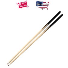 Kids Pool Cue Stick 36 Inch 2 Piece Wood Billiard Cues 13mm Tip for Small Spaces
