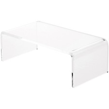 Plymor Clear Acrylic Rectangular Display Riser, 2" H x 6" W x 3" D 1/8" thick 