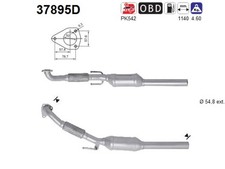 KATALYSATOR FÜR SKODA OCTAVIA I COMBI (1U5), SKODA OCTAVIA I (1U2) - AS 37895D