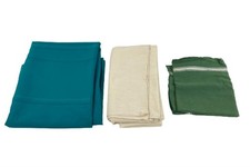 Lot of 3 Vintage Tablecloths Fabric for Crafts Sewing DIY Projects Stained