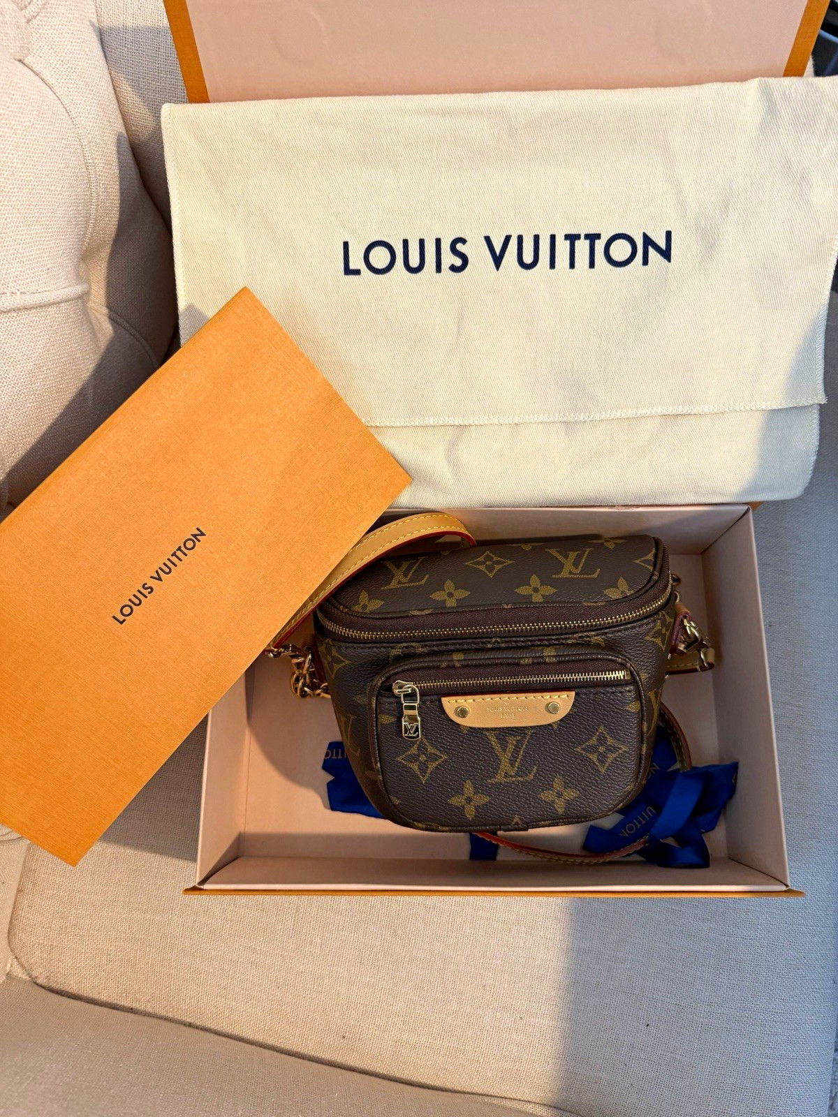 Louis Vuitton Monogram Brown Mini Bum Bag