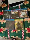 Playstation 4 PS4 Game Lot Grand Theft Auto 5, Skyrim, Resident Evil, Morrowind