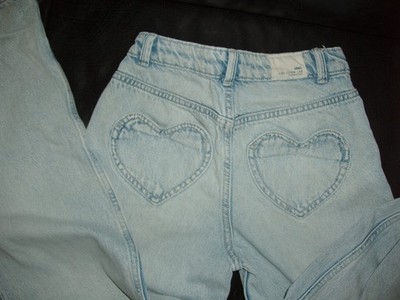 Mädchen Jeans Mango Gr 146 weites Bein super coole Hose Girls blau Sommer Frühli