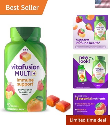 Multi+ Immune Support*   2-in-1 Benefits & Flavors   Adult Gummy Vitamins wit...