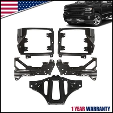 Bumper Support & Mount Bracket Set For 2016-2018 Chevrolet Silverado 1500 Front