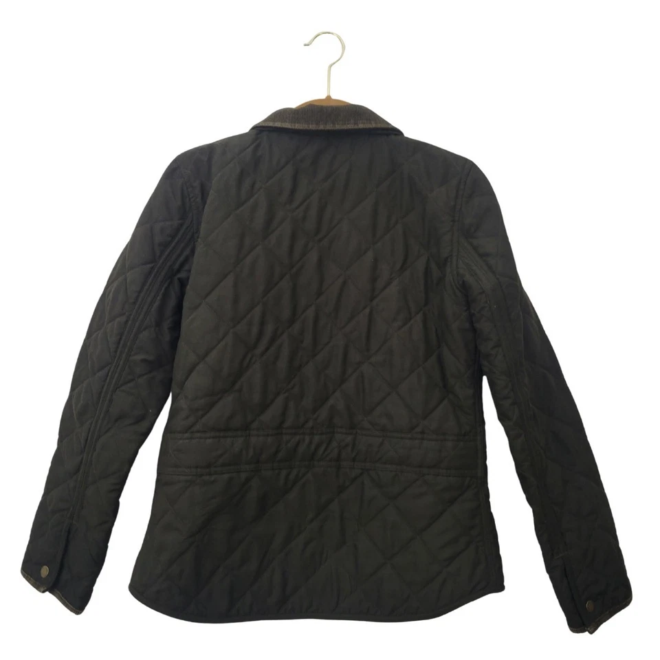Chaqueta Chaps Marrón Acolchada Tareas Mujer Talla S Ecuestre Preppy Cuello de Pastel Foto 2 de 4