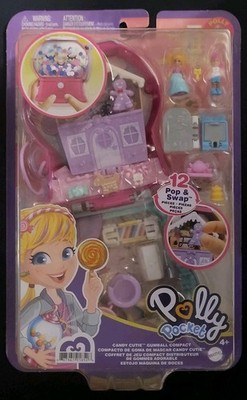 NEW 2020 Polly Pocket Compact Playset Candy Cutie Gumball with 2 Micro Dolls