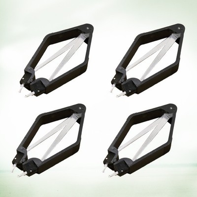 4Pcs Black Professional Ic Clip Chip Extractor for Plcc and Dip Packaging
