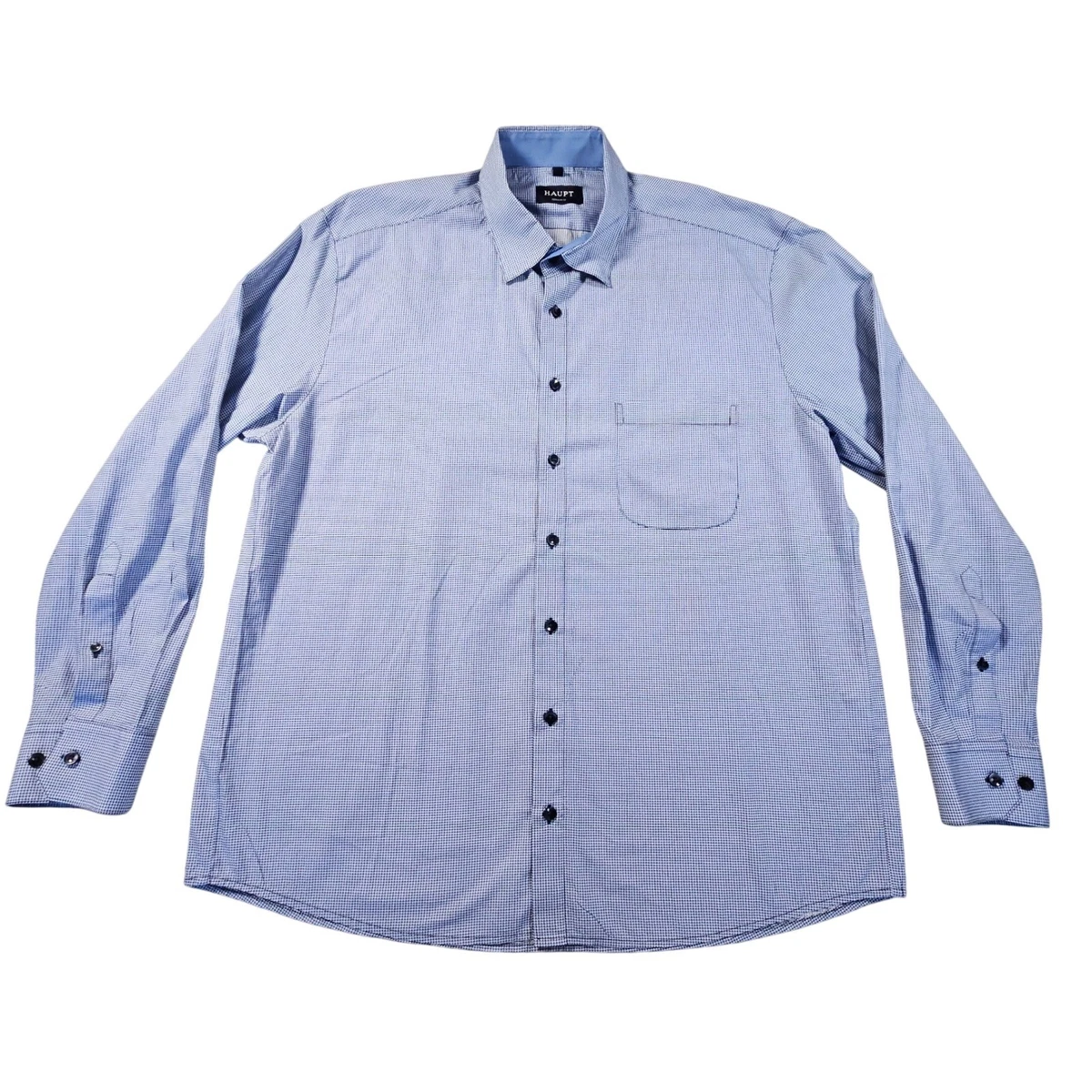 checkered blue dress shirt Light blue checked shirt in cotton flannel