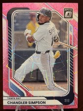 Chandler Simpson /79 Pink Velocity Prizm -2026 Donruss Optic Rated Prospect