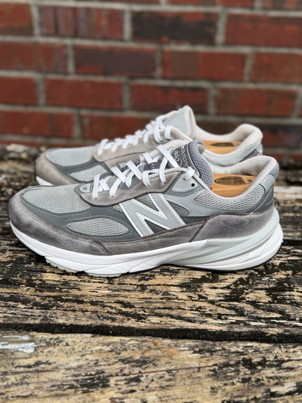 New Balance 990v5 Men’s Sz 12.5 Gray Castlerock Suede Mesh Running Gym Shoes T7 thumbnail 12