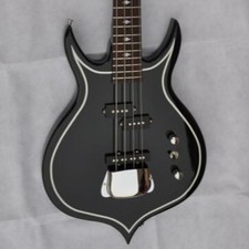 4 String Punisher Kiss Black Electric Bass Guitar