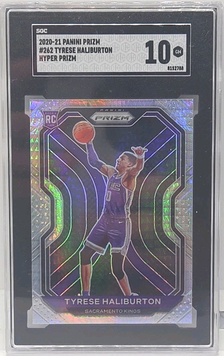 2020-21 Panini Prizm - Tyrese Haliburton #262 Hyper Prizm (RC) SGC 10