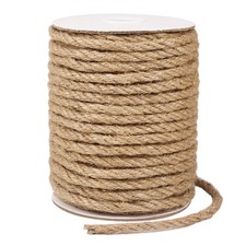 Tenn Well 6mm Jute Rope, 66 Feet Strong and Thick Twine Rope for Crafting, Ga...