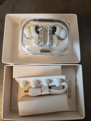Nothing Ear (a) True Wireless Bluetooth In-Ear Earbuds White/Clear w/ Case