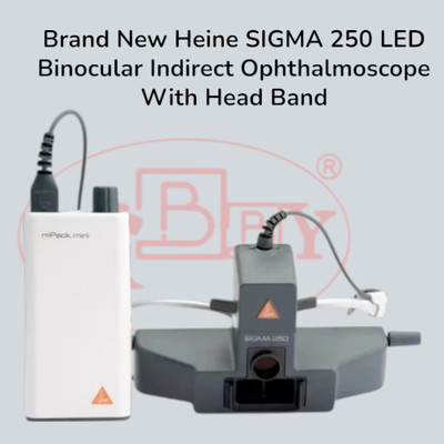 Brand New Heine SIGMA 250 LED Binocular Indirect Ophthalmoscope With Head Band