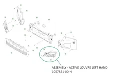 ✅ 16-20 OEM Tesla Model S Front Left Driver Active Louver Shutter 1057851-00-H