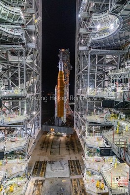2026 MAR 20th 8x10 Photo VAB ROLL OUT #2 NASA SLS Artemis II Moon ROCKET LC-39B