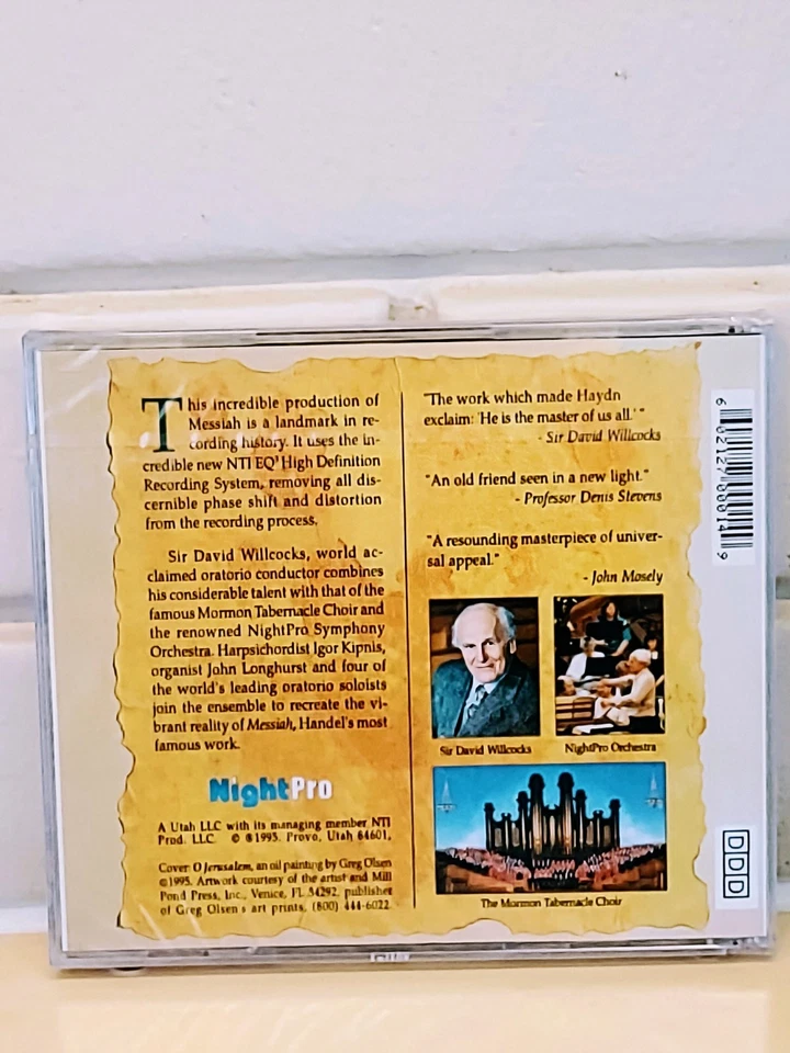 ДЖОРДЖ ФРЕДЕРИК РУЧКА МЕССИЯ (МОРМОНСКИЙ ТАБЕРНАКАЛЬНЫЙ ХОР - 2 CD (1995) - Изображение 2 из 2