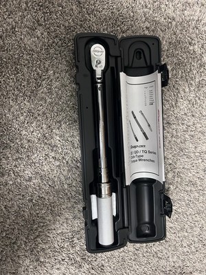 NEW Snap On 3/8'' Drive SAE Adjustable Click-Type Flex Torque Wrench (5-75 ft-lb)