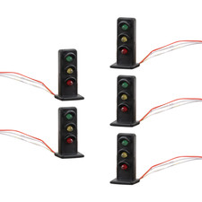 5x DIY 1:87 Scale Railway Traffic Light Signal Model Lamp Sand Table Scene