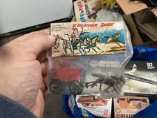 Vintage Frontier Days Plastic Red Wagon with Horses Sealed Hong Kong