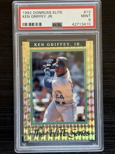 1992 Donruss Elite - Ken Griffey Jr. /10000 #13 - PSA 9 - Pop 250