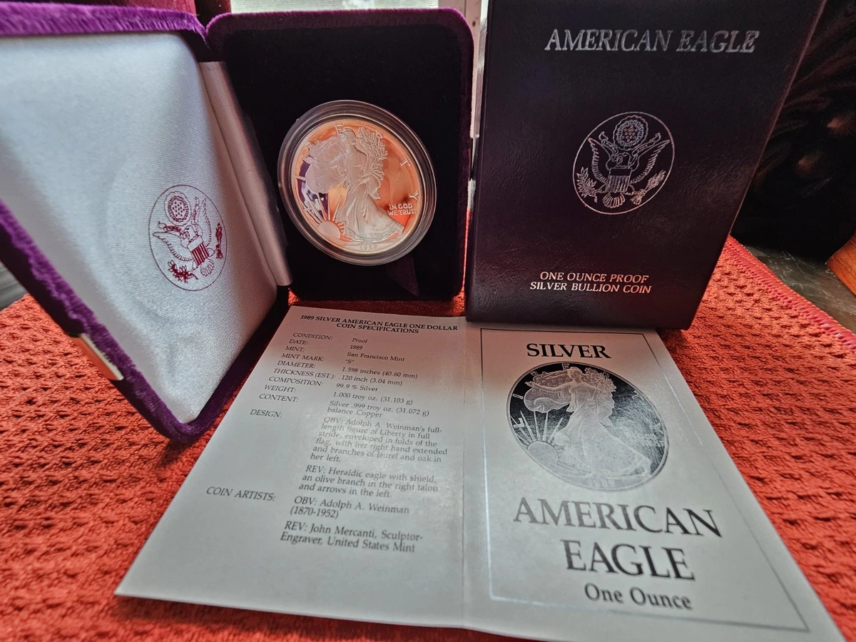 American Eagle 1989 Silver Bullion Coins for sale | eBay