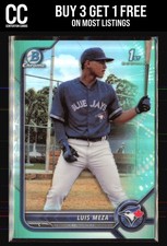 2022 Bowman Chrome #BCP-209 Luis Meza Prospects Aqua Refractor 1st #/125