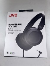 JVC Powerful Sound Built in Remote Microphone Headphones HA-S31M Open Box