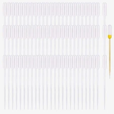 350 Pcs 0.5ml Disposable Plastic Eye Dropper Transfer Liquids Pipettes for Lab