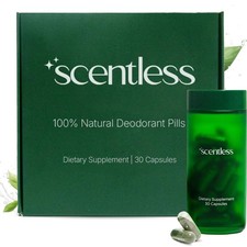 Scentless Internal Deodorant   Mint Parsley  Chlorophyll Capsules for Body O...