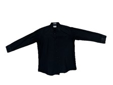 Joseph  Feiss Shirt Mens Large 16 - 16.5 Black Fitted 34/35