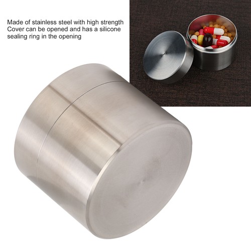 Stainless Steel Sealing Case Tea Leaf Canister Container Can Mini Portable Box - Picture 21 of 21